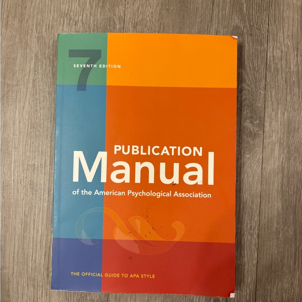 APA Publication Manual 7th Edition